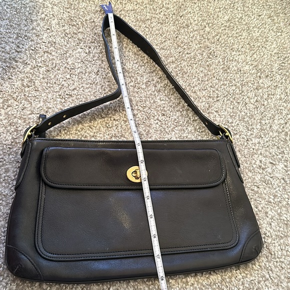 Vintage Coach Penelope Black Leather Shoulder Bag Purse AS IS - Picture 15 of 16